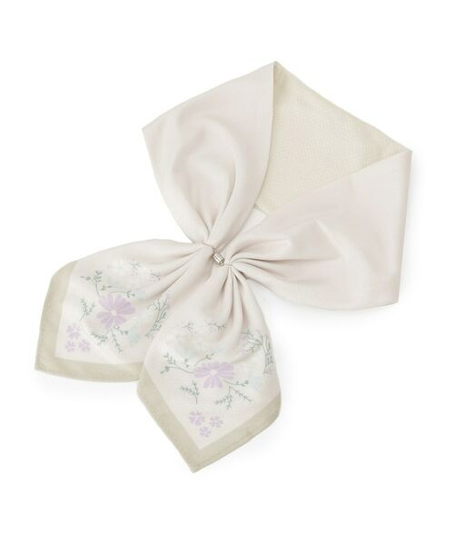 SHOO・LA・RUE / シューラルー バンダナ・スカーフ | 【接触冷感／UVカット】ひんやりワンタッチスカーフ（ベージュ(452)）