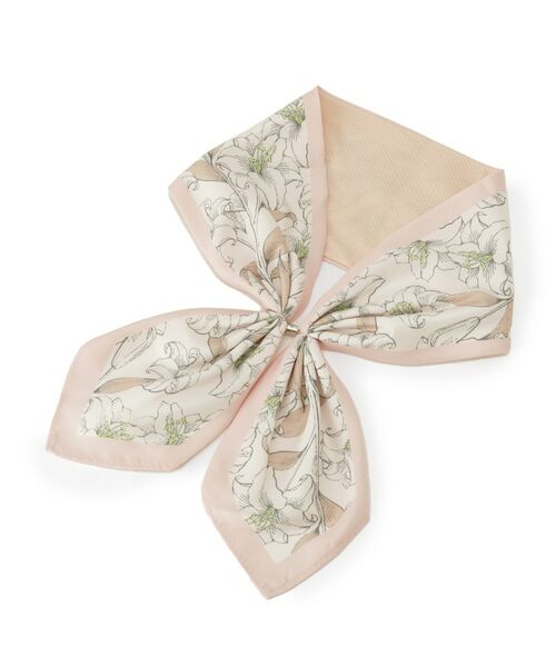 SHOO・LA・RUE / シューラルー バンダナ・スカーフ | 【接触冷感／UVカット】ひんやりワンタッチスカーフ（ピンク(472)）