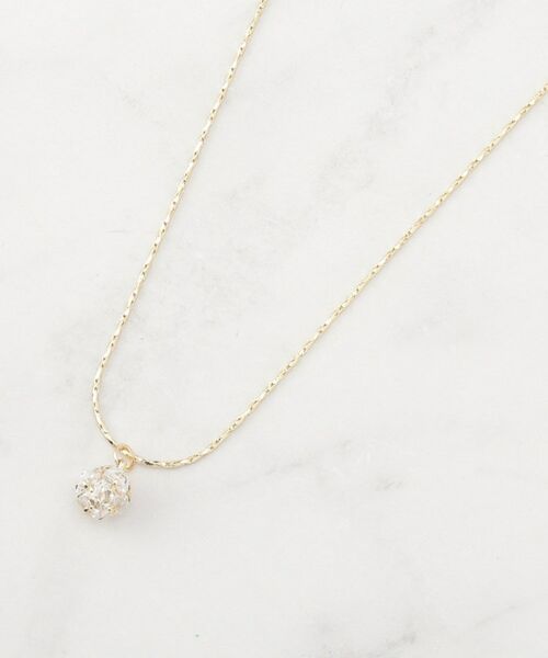 SHOO・LA・RUE / シューラルー ネックレス・ペンダント・チョーカー | ジルコンボールネックレス（ゴールド(007)）