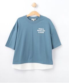SHOO・LA・RUE / シューラルー Tシャツ | 【100-150cm】ドッキングバックフォトTシャツ