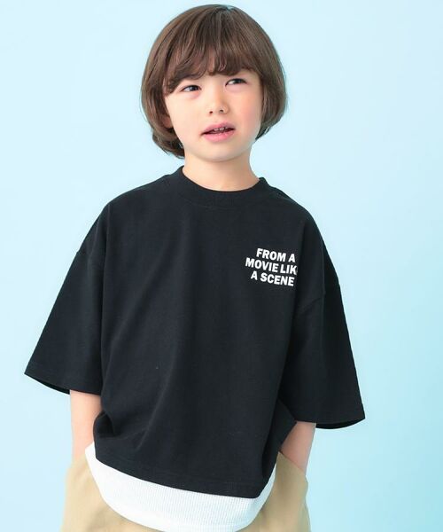 SHOO・LA・RUE / シューラルー Tシャツ | 【100-150cm】ドッキングバックフォトTシャツ | 詳細10