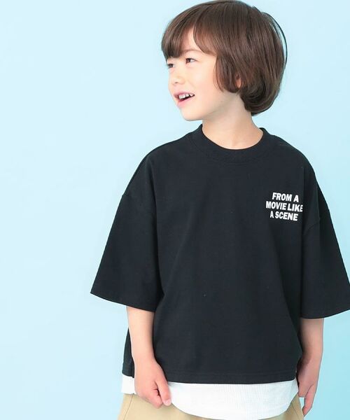 SHOO・LA・RUE / シューラルー Tシャツ | 【100-150cm】ドッキングバックフォトTシャツ | 詳細11