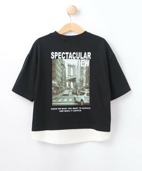 SHOO・LA・RUE / シューラルー Tシャツ | 【100-150cm】ドッキングバックフォトTシャツ | 詳細2