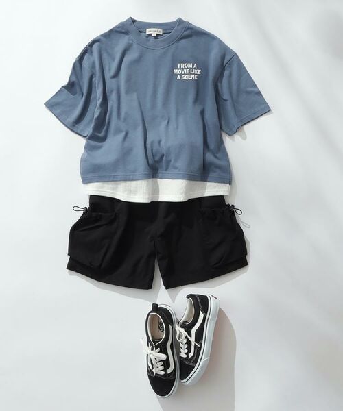 SHOO・LA・RUE / シューラルー Tシャツ | 【100-150cm】ドッキングバックフォトTシャツ | 詳細9