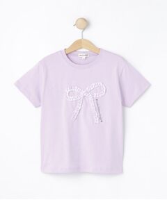 SHOO・LA・RUE / シューラルー Tシャツ | 【100-150cm】ギンガムリボンTシャツ