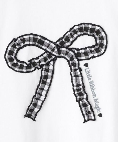SHOO・LA・RUE / シューラルー Tシャツ | 【100-150cm】ギンガムリボンTシャツ | 詳細7
