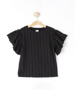 SHOO・LA・RUE / シューラルー カットソー | 【100-150cm】フリンジジャカードフリルカットソー