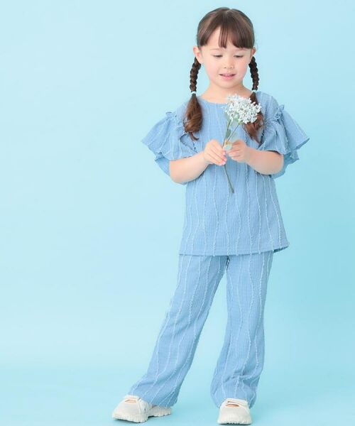 SHOO・LA・RUE / シューラルー カットソー | 【100-150cm】フリンジジャカードフリルカットソー | 詳細10