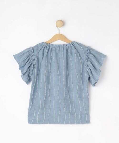 SHOO・LA・RUE / シューラルー カットソー | 【100-150cm】フリンジジャカードフリルカットソー | 詳細2