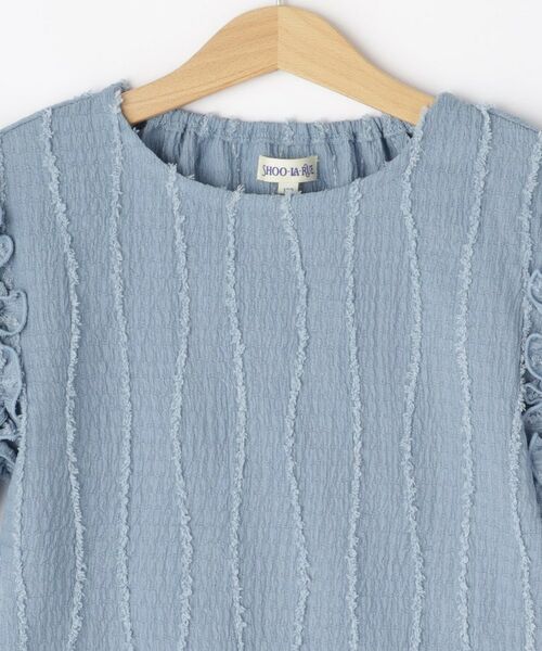 SHOO・LA・RUE / シューラルー カットソー | 【100-150cm】フリンジジャカードフリルカットソー | 詳細3