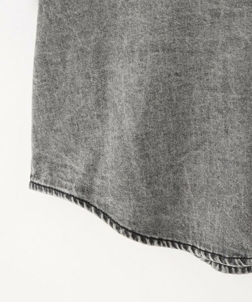 SHOO・LA・RUE / シューラルー カットソー | 【120-150cm】肩あきデニムドッキングシャツ | 詳細6