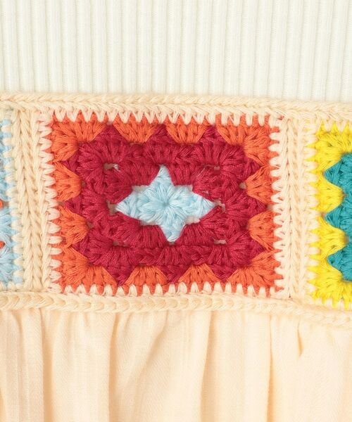 SHOO・LA・RUE / シューラルー Tシャツ | 【100-150cm】クロシェ編みデザインTシャツ | 詳細7