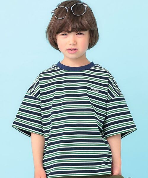 SHOO・LA・RUE / シューラルー Tシャツ | 【100-150cm】マルチボーダーTシャツ | 詳細12
