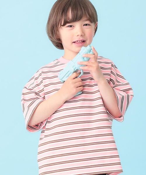 SHOO・LA・RUE / シューラルー Tシャツ | 【100-150cm】マルチボーダーTシャツ | 詳細8