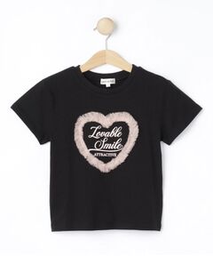 SHOO・LA・RUE / シューラルー Tシャツ | 【100-150cm】ハートチュールＴシャツ