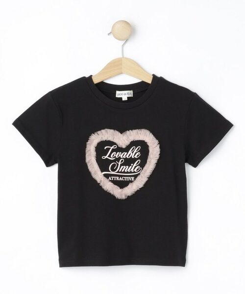 SHOO・LA・RUE / シューラルー Tシャツ | 【100-150cm】ハートチュールTシャツ | 詳細1