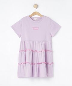 SHOO・LA・RUE / シューラルー ロング・マキシ丈ワンピース | 【100-150cm】配色メローティアードワンピース