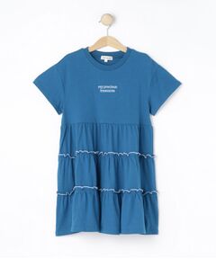 SHOO・LA・RUE / シューラルー ロング・マキシ丈ワンピース | 【100-150cm】配色メローティアードワンピース