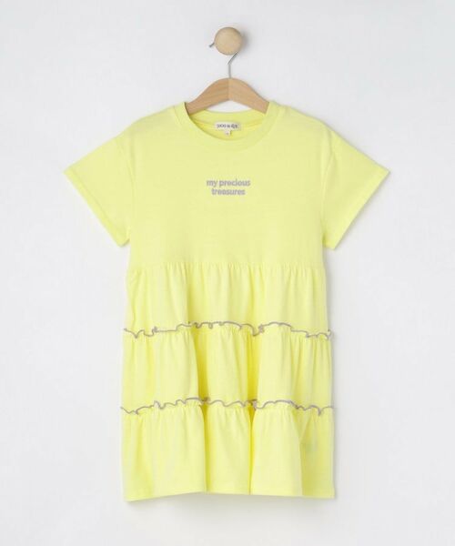 SHOO・LA・RUE / シューラルー ロング・マキシ丈ワンピース | 【100-150cm】配色メローティアードワンピース | 詳細1