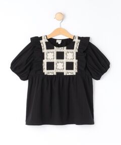 SHOO・LA・RUE / シューラルー チュニック | 【100-150cm】クロシェチュニックブラウス