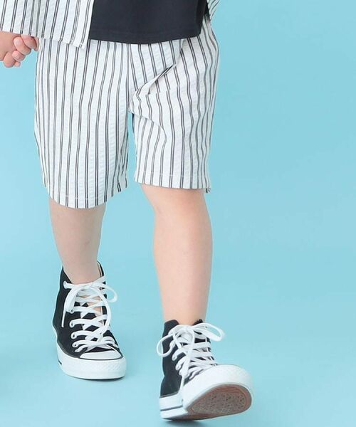 SHOO・LA・RUE / シューラルー ショート・ハーフ・半端丈パンツ | 【110-140cm】サッカーストライプハーフパンツ | 詳細9