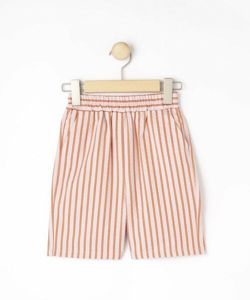 SHOO・LA・RUE / シューラルー ショート・ハーフ・半端丈パンツ | 【110-140cm】サッカーストライプハーフパンツ（ライトピンク(370)）