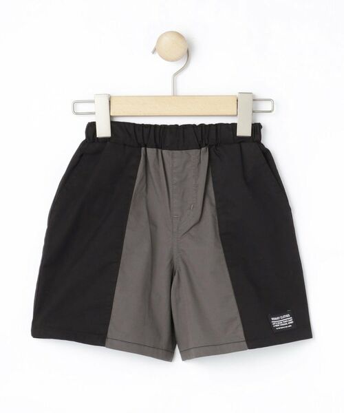 SHOO・LA・RUE / シューラルー ショート・ハーフ・半端丈パンツ | 【100-150cm】バイカラーショートパンツ（ブラック(519)）
