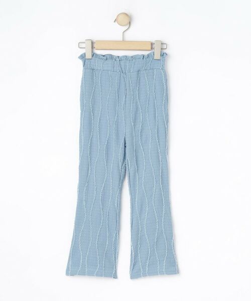 SHOO・LA・RUE / シューラルー パンツ | 【100-150cm】フリンジジャガードフレアパンツ | 詳細1