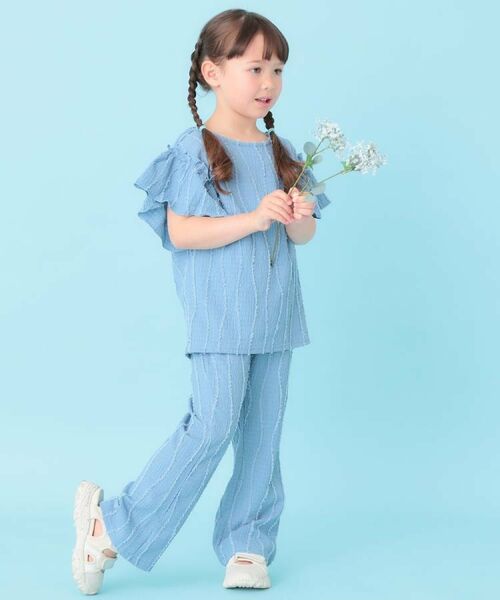 SHOO・LA・RUE / シューラルー パンツ | 【100-150cm】フリンジジャガードフレアパンツ | 詳細11