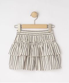 SHOO・LA・RUE / シューラルー ミニ・ひざ丈スカート | 【110-140cm】サッカーストライプフリルスカパン