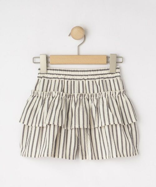 SHOO・LA・RUE / シューラルー ミニ・ひざ丈スカート | 【110-140cm】サッカーストライプフリルスカパン | 詳細1