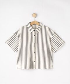 SHOO・LA・RUE / シューラルー シャツ・ブラウス | 【セットアップ可能/親子リンク】サッカーストライプシャツ