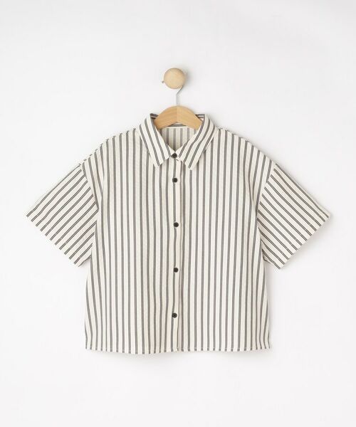SHOO・LA・RUE / シューラルー シャツ・ブラウス | 【セットアップ可能/親子リンク】サッカーストライプシャツ | 詳細1