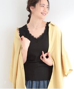 SHOO・LA・RUE / シューラルー キャミソール・チューブトップ | 前後2WAYネック レースデザインタンクトップ