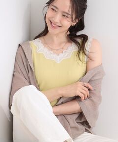 SHOO・LA・RUE / シューラルー キャミソール・チューブトップ | 前後2WAYネック レースデザインタンクトップ