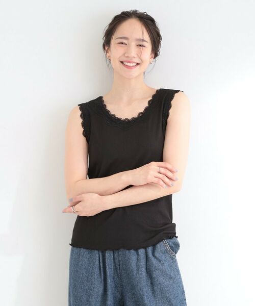 SHOO・LA・RUE / シューラルー キャミソール・チューブトップ | 前後2WAYネック レースデザインタンクトップ | 詳細11