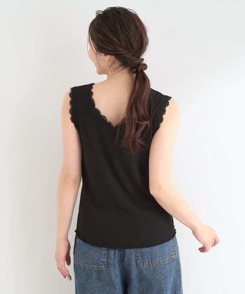 SHOO・LA・RUE / シューラルー キャミソール・チューブトップ | 前後2WAYネック レースデザインタンクトップ | 詳細12
