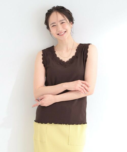 SHOO・LA・RUE / シューラルー キャミソール・チューブトップ | 前後2WAYネック レースデザインタンクトップ | 詳細22