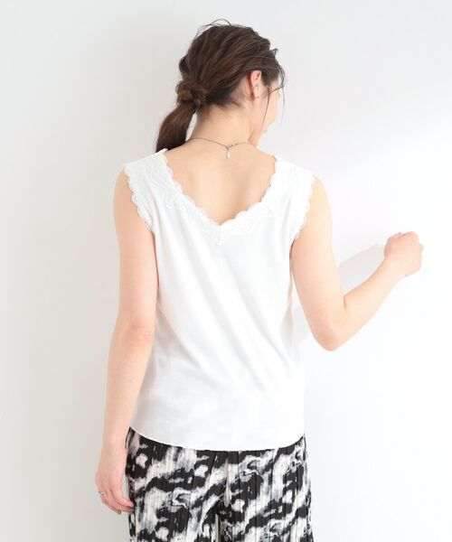 SHOO・LA・RUE / シューラルー キャミソール・チューブトップ | 前後2WAYネック レースデザインタンクトップ | 詳細5