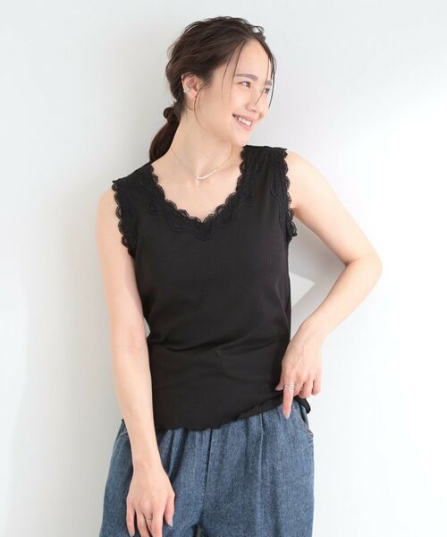 SHOO・LA・RUE / シューラルー キャミソール・チューブトップ | 前後2WAYネック レースデザインタンクトップ | 詳細8