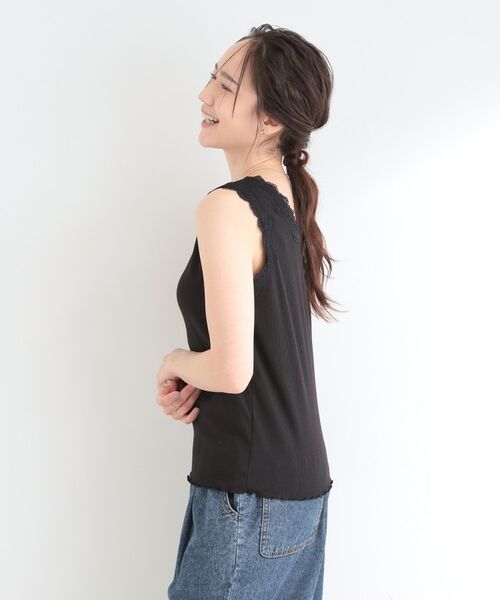 SHOO・LA・RUE / シューラルー キャミソール・チューブトップ | 前後2WAYネック レースデザインタンクトップ | 詳細9