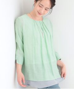 SHOO・LA・RUE / シューラルー カットソー | スラブレイヤードトップス