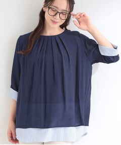 SHOO・LA・RUE / シューラルー カットソー | スラブレイヤードトップス