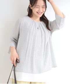 SHOO・LA・RUE / シューラルー カットソー | スラブレイヤードトップス