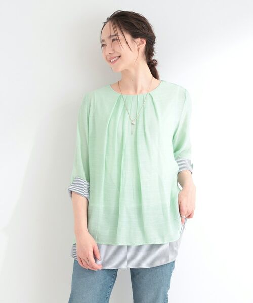 SHOO・LA・RUE / シューラルー カットソー | スラブレイヤードトップス | 詳細1