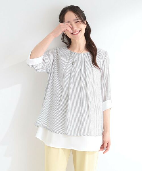 SHOO・LA・RUE / シューラルー カットソー | スラブレイヤードトップス | 詳細13