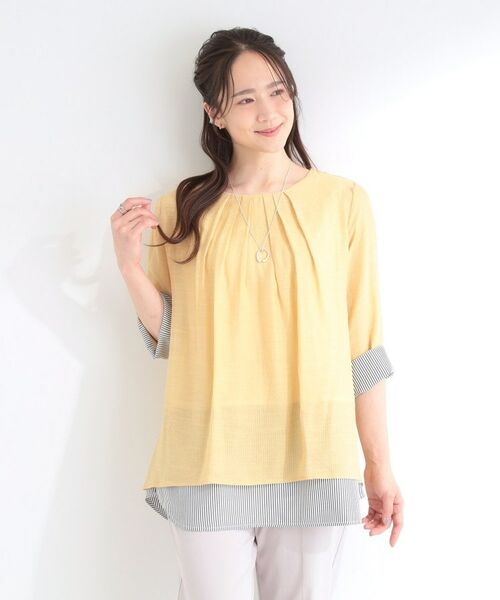 SHOO・LA・RUE / シューラルー カットソー | スラブレイヤードトップス | 詳細5