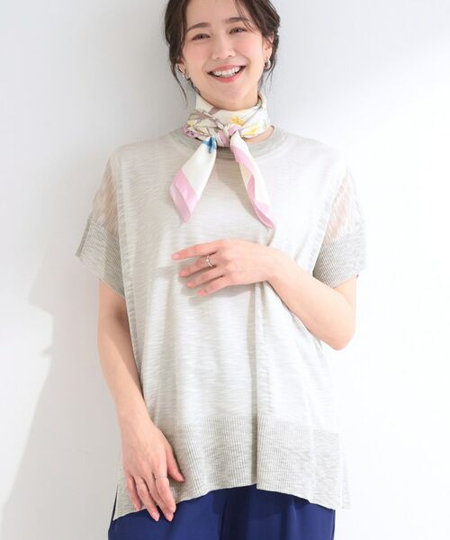 SHOO・LA・RUE / シューラルー その他トップス | 【2点セット】シアースラブニット＆タンクトップセット（ライトグレー(011)）