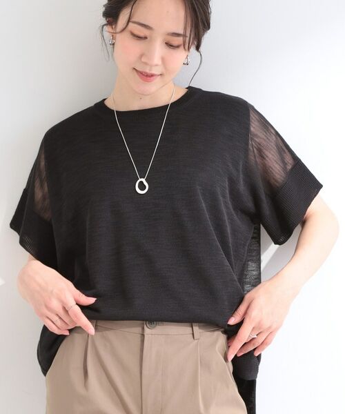 SHOO・LA・RUE / シューラルー その他トップス | 【2点セット】シアースラブニット＆タンクトップセット（ブラック(019)）