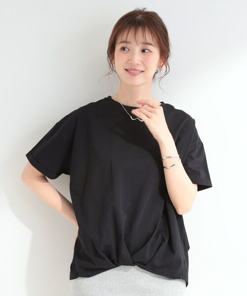 SHOO・LA・RUE / シューラルー Tシャツ | 【SHOO ICE】インしてる風 フロントタックデザインTシャツ | 詳細1